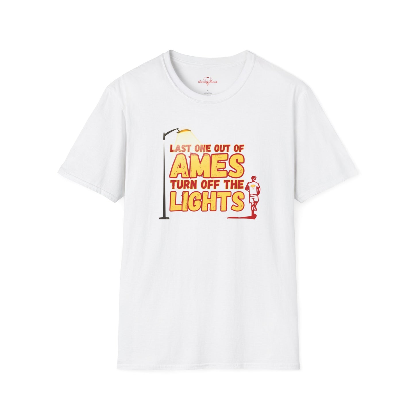 Last One Out of Ames, Turn Off the Lights - Unisex Softstyle T-Shirt