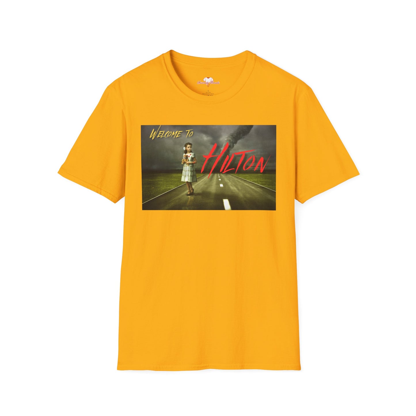 Welcome to Hilton - Unisex Heavy Cotton Tee - Casual Graphic T-Shirt