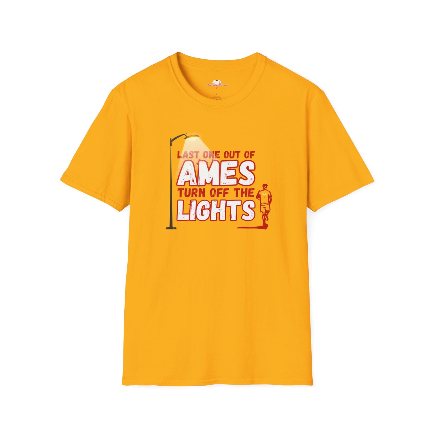 Last One Out of Ames, Turn Off the Lights - Unisex Softstyle T-Shirt