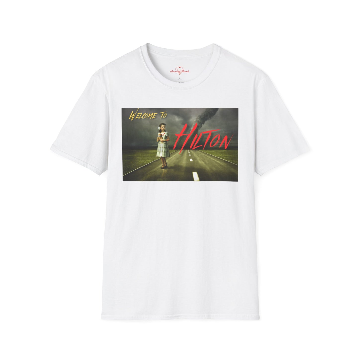 Welcome to Hilton - Unisex Heavy Cotton Tee - Casual Graphic T-Shirt