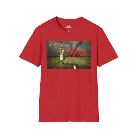 Welcome to Hilton - Unisex Heavy Cotton Tee - Casual Graphic T-Shirt